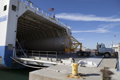 MMS Atlas V Booster Arrival & Move to ASOC