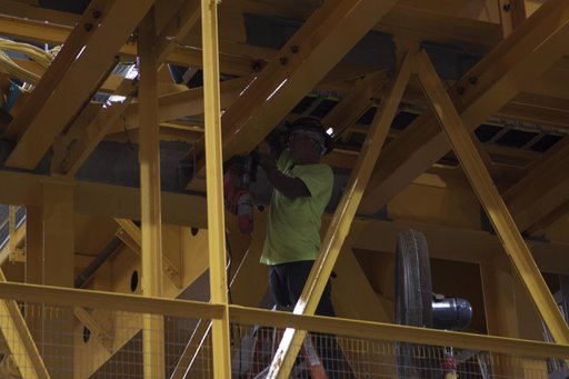 VAB Crane Work Progress