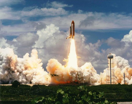 KENNEDY SPACE CENTER, FLA. - The second International Microgravity Laboratory-2 (IML-2) is off to an ontime start as the Space Shuttle Columbia lifts off from Launch Pad 39A at 12:43:00 p.m. EDT.  On board are a crew of seven and more than 80 investigations developed by more than 200 scientists from