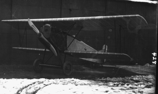 Fokker plane three fourth (3/4) front view D-VII