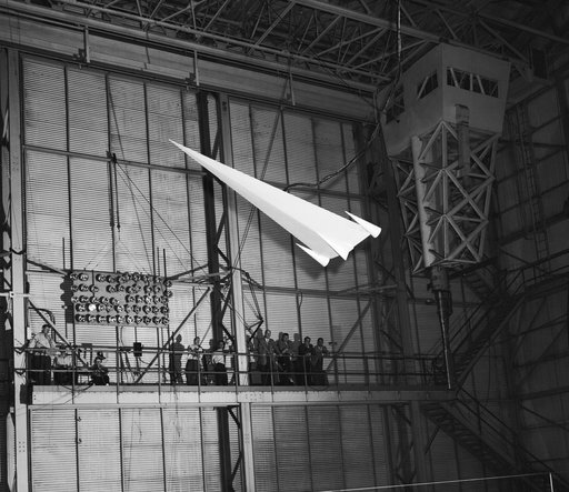 Hypersonic Glider Model in Full Scale Tunnel 1957