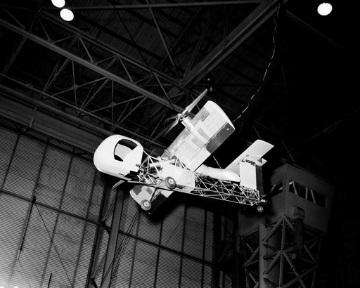 Vertical model flying in LaRC Full Scale Tunnel
