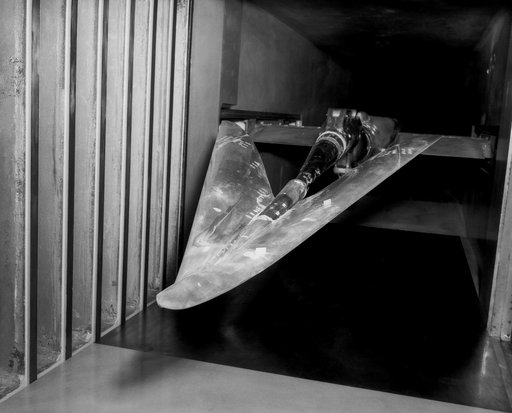 WS-110A Brown Bomber in Unitary Wind Tunnel Low Mach Number Test