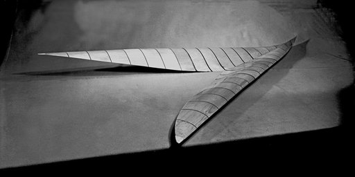 Wood Mock-up of Arrow- Wing Bomber to Show Wing Contours