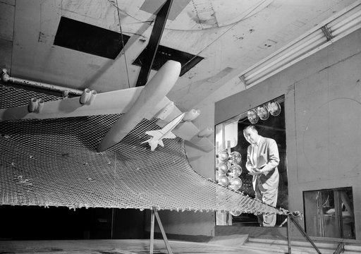 North American X-15 model tested in 300MPH Low Speed 7x10 Tunnel