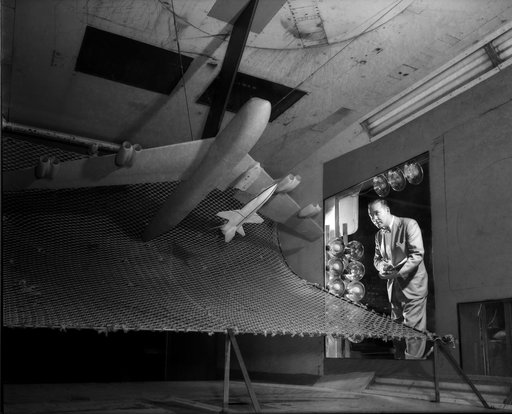 North American X-15 model tested in 300MPH Low Speed 7x10 Tunnel