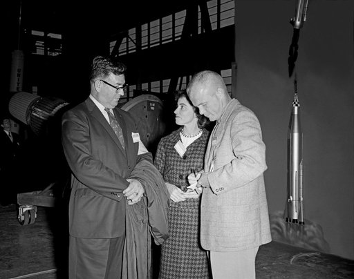 Astronauts at 1959 Langley Inspection