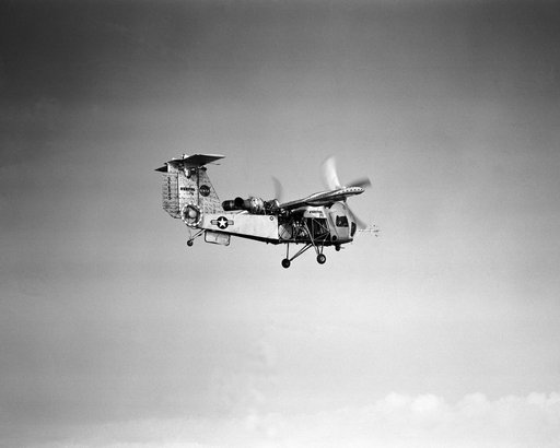 Vertol 76 Tilt Wing VTOL - ARMY Vertol 76 in flight