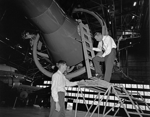 Alan Shepard in the Rendezvous Docking Simulator