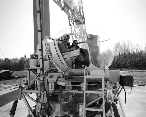 Astronaut Roger Chaffee at Lunar Lander Research Facility