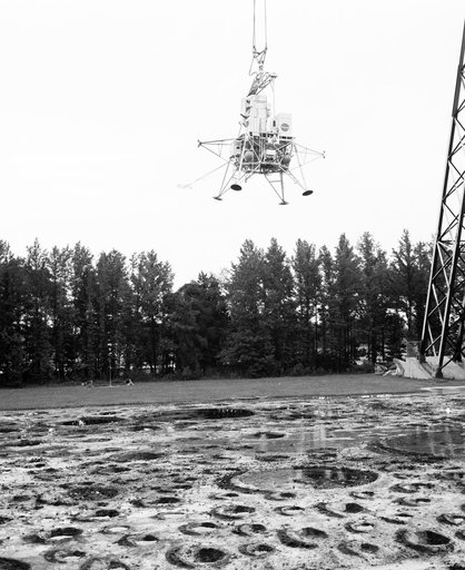 Astronauts Conrad and Bean at Lunar Landing Research Facility
