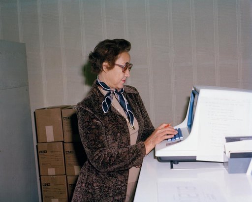 Mrs. Katherine G. Johnson at Work NASA Langley
