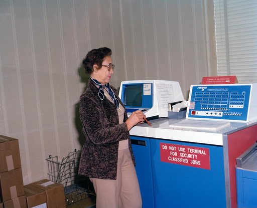Mrs. Katherine G. Johnson at Work NASA Langley