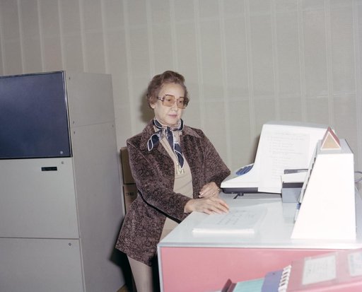 Mrs. Katherine G. Johnson at Work NASA Langley