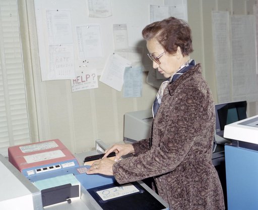 Mrs. Katherine G. Johnson at Work NASA Langley