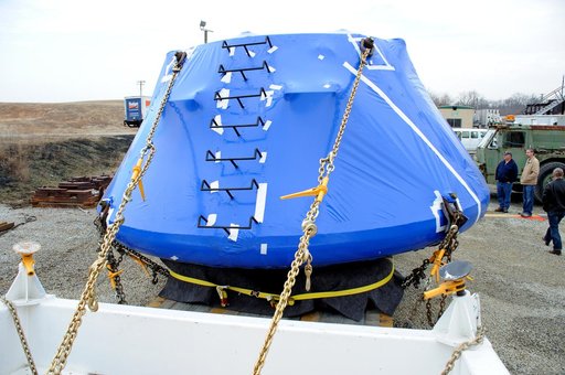 Crew Module Water Landing Model Assessment