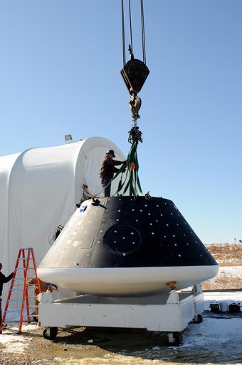 Crew Module Water Landing Model Assessment