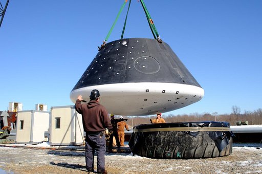 Crew Module Water Landing Model Assessment