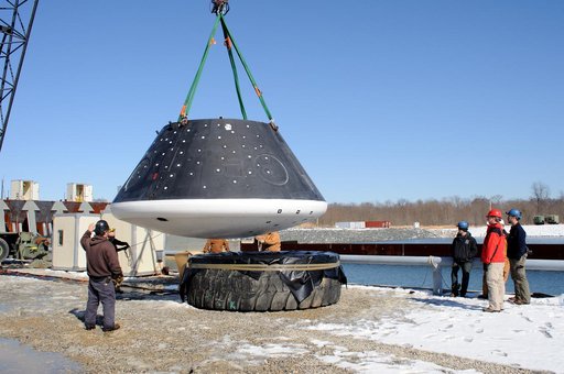 Crew Module Water Landing Model Assessment