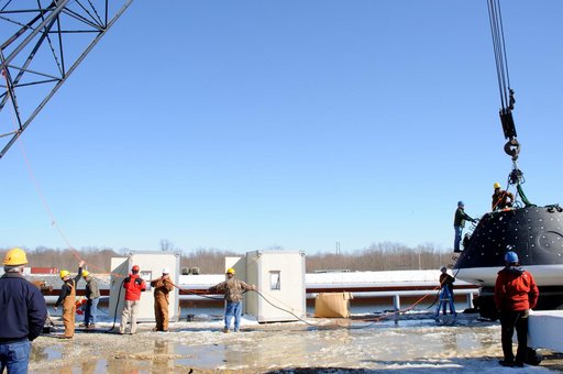 Crew Module Water Landing Model Assessment
