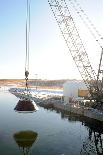 Crew Module Water Landing Model Assessment