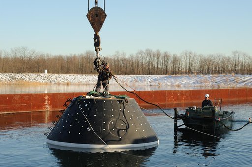 Crew Module Water Landing Model Assessment