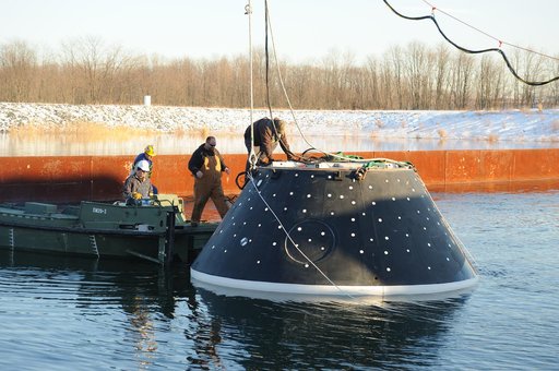 Crew Module Water Landing Model Assessment