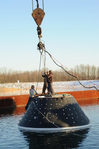 Crew Module Water Landing Model Assessment