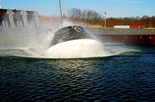 Crew Module Water Landing Model Assessment