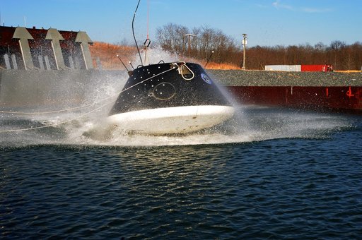 Crew Module Water Landing Model Assessment