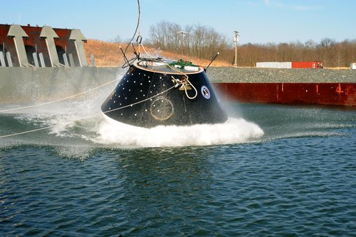 Crew Module Water Landing Model Assessment