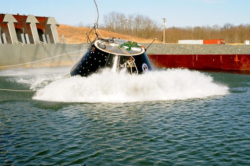 Crew Module Water Landing Model Assessment
