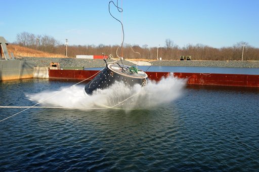 Crew Module Water Landing Model Assessment