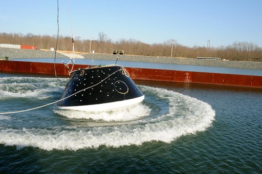 Crew Module Water Landing Model Assessment