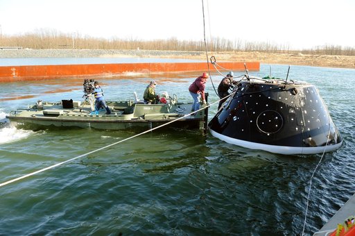Crew Module Water Landing Model Assessment