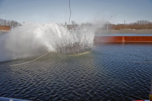 Crew Module Water Landing Model Assessment