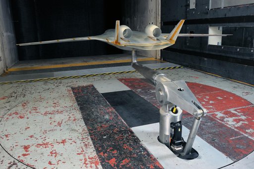 (HWB) Hybrid Wing Body Aerodynamic Test in 14x22