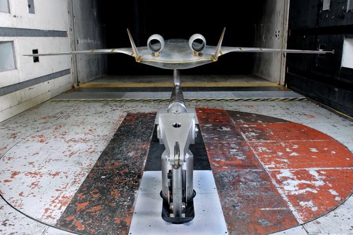 (HWB) Hybrid Wing Body Aerodynamic Test in 14x22