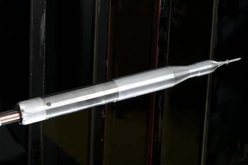 0.4% Scale (SLS) Space Launch System Model Test In NASA LaRC Uni
