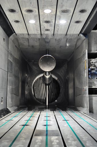 MPCV Orion 7% Crew Module in (NTF) National Transonic Facility
