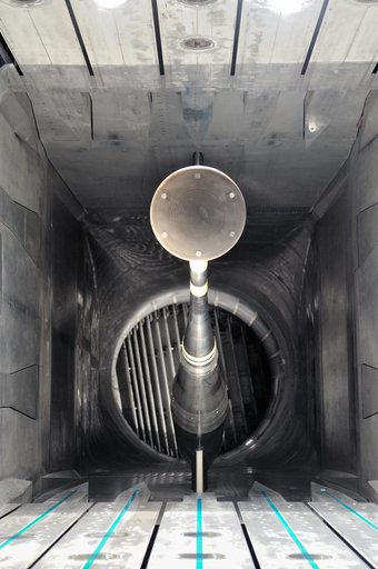 MPCV Orion 7% Crew Module in (NTF) National Transonic Facility
