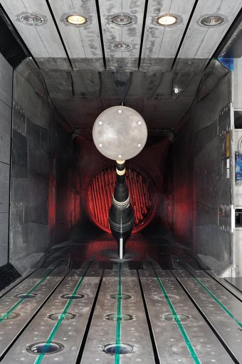MPCV Orion 7% Crew Module in (NTF) National Transonic Facility