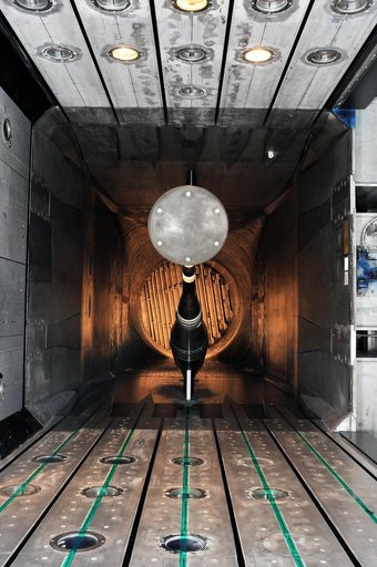 MPCV Orion 7% Crew Module in (NTF) National Transonic Facility