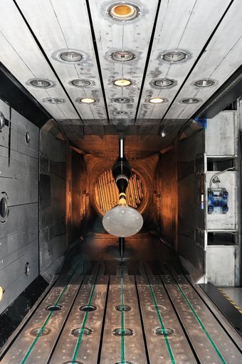 MPCV Orion 7% Crew Module in (NTF) National Transonic Facility