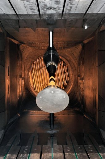 MPCV Orion 7% Crew Module in (NTF) National Transonic Facility