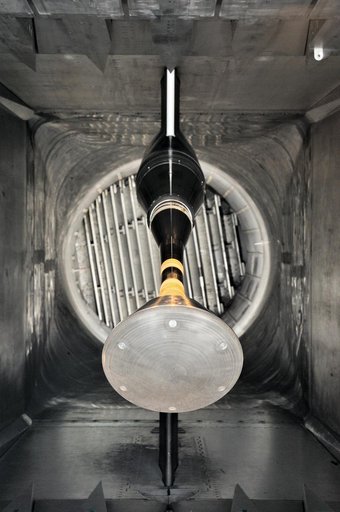 MPCV Orion 7% Crew Module in (NTF) National Transonic Facility
