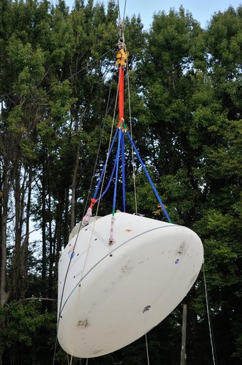 Orion SPLASH BTA Phase 2 Vertical Tests 9: at NASA Langley Resea