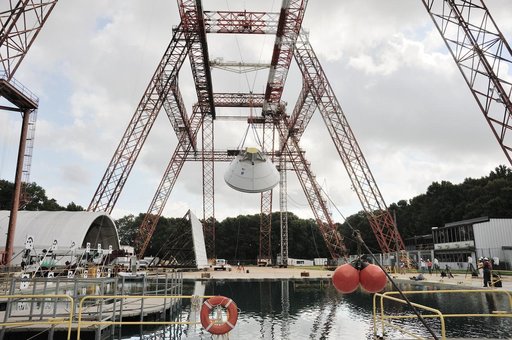 Orion SPLASH BTA Phase 2 Vertical Tests 9: at NASA Langley Resea