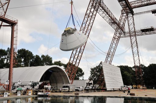 Orion SPLASH BTA Phase 2 Vertical Tests 9: at NASA Langley Resea
