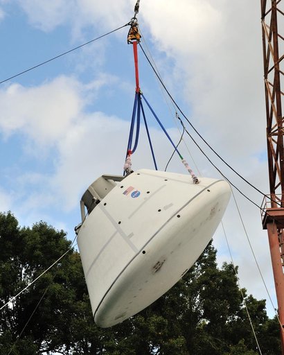 Orion SPLASH BTA Phase 2 Vertical Tests 9: at NASA Langley Resea